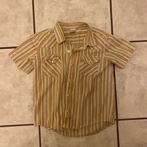 Old Navy Short Sleeve Pearl Snap Shirt Little Boys 4T